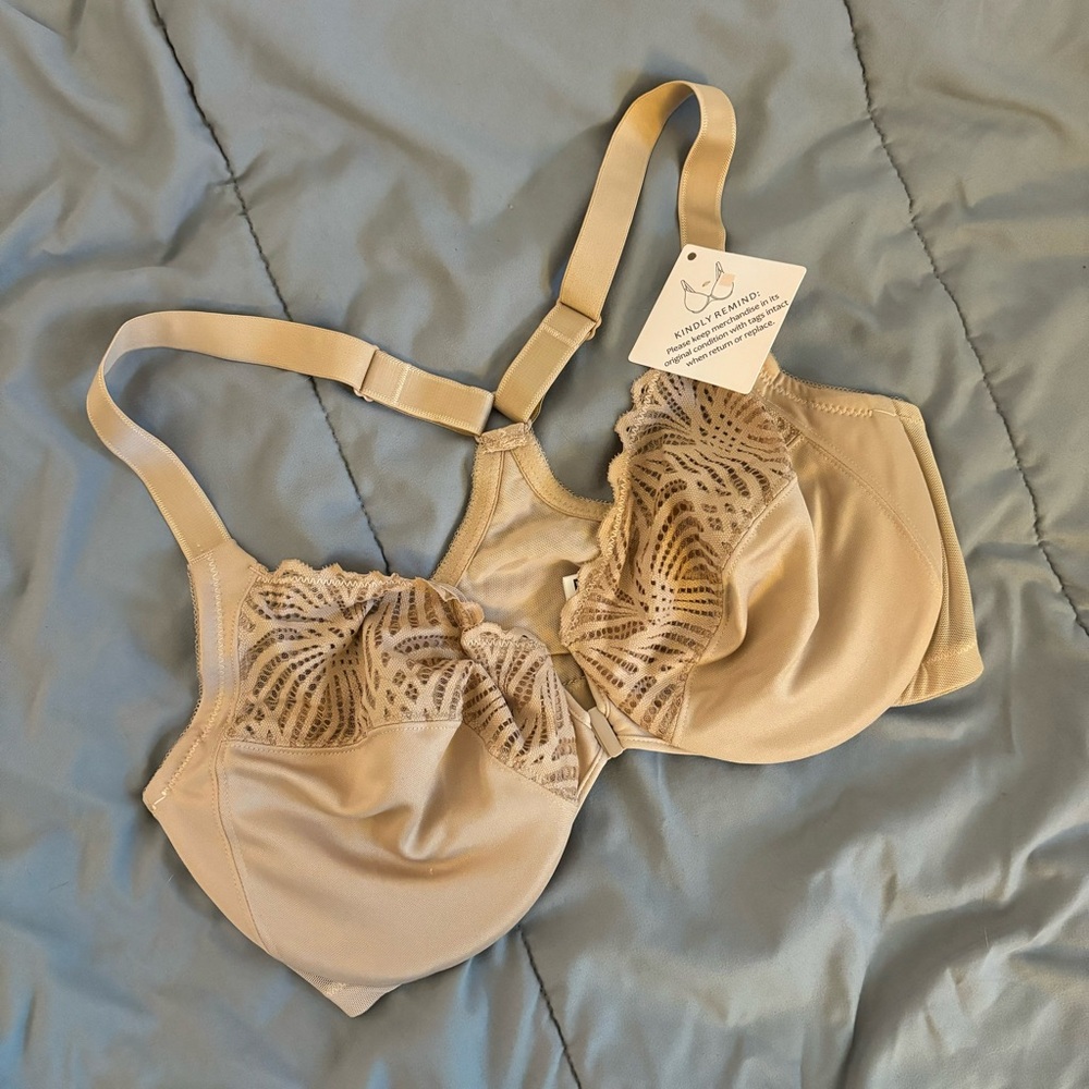 34E Front Clasp Unlined Bra - NWT